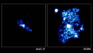 Foto: 4C41.17: NASA/CXC/Columbia/C. Scharf et al. 3C294: NASA/CXC/IoA/A. Fabian et al.